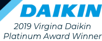 Virginia Daikin Platinum Award Winner 2019